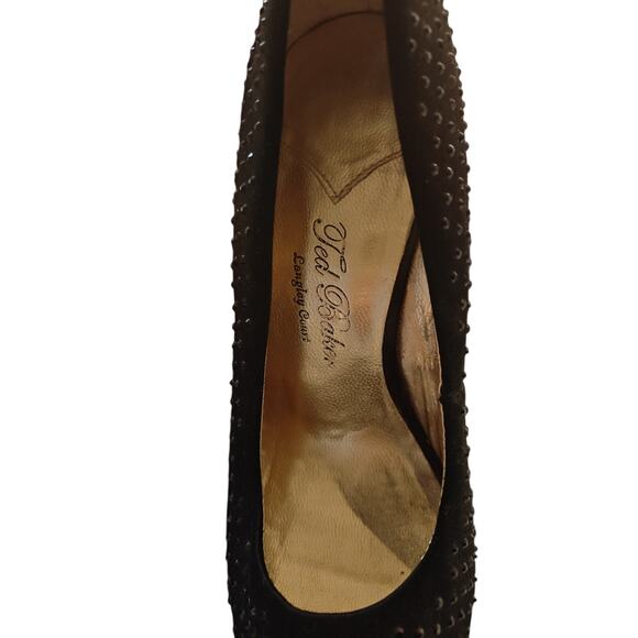 Ted Baker Svana Embellished Crystals Pump Peep-toe Shoes Heels Platform Size 7 - Picture 6 of 8